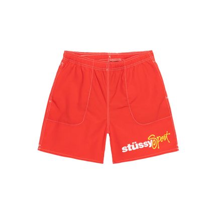 Stussy Sport Water Short Bright Red