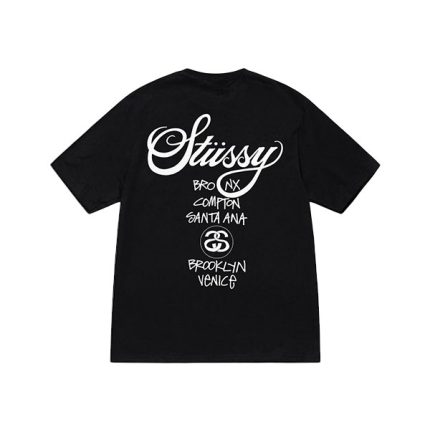 Stussy World Tour Tee Black