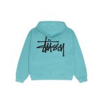 stussy basic zip hoodie ocean