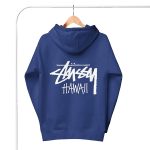 stussy hawaii hoodie blue