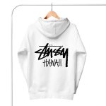 stussy hawaii hoodie white