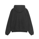 stussy international hoodie washed black