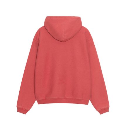 stussy international hoodie washed red