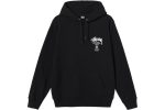 stussy world tour hoodie black