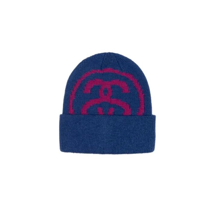 Stussy Big Link Cuff Beanie blue