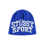 Stussy Sport Jacquard Skullcap Beanie blue